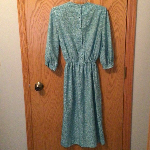 Lorenzo Blue dress with white flowers - Picture 13 of 13